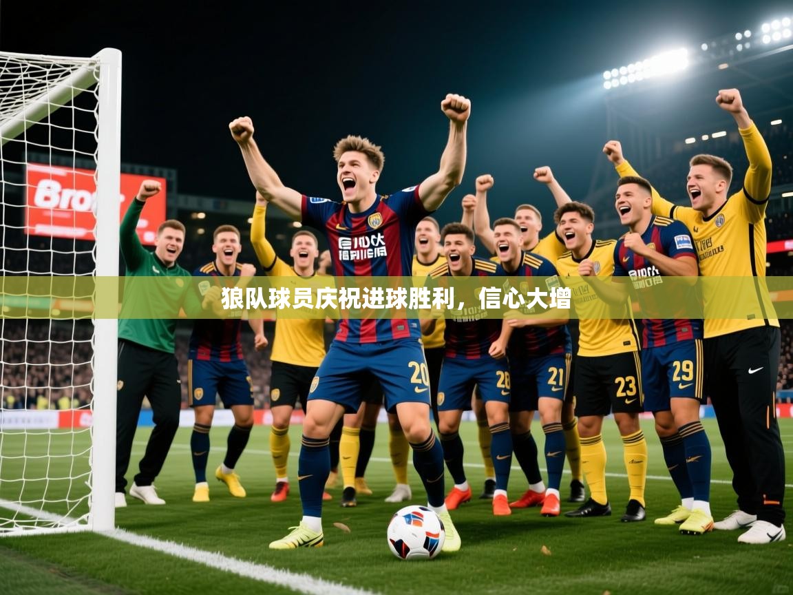 狼队球员庆祝进球胜利，信心大增