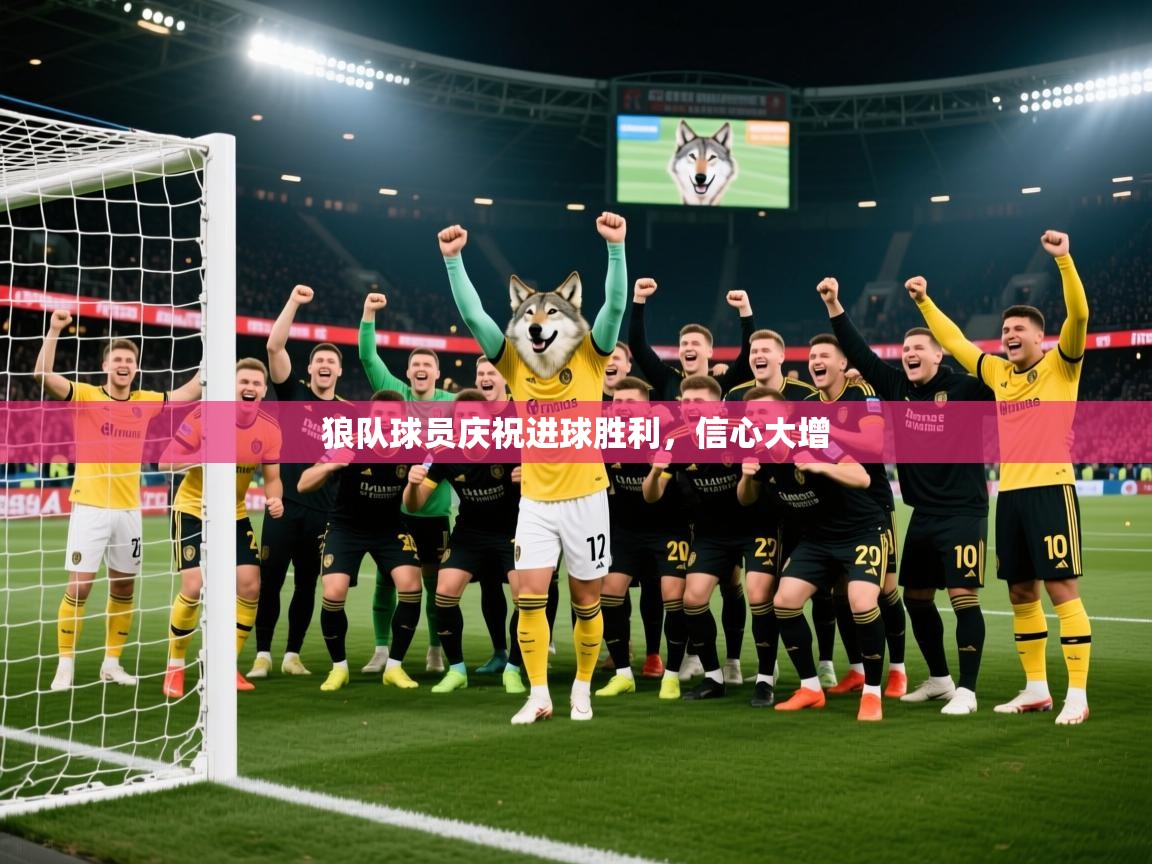 狼队球员庆祝进球胜利，信心大增