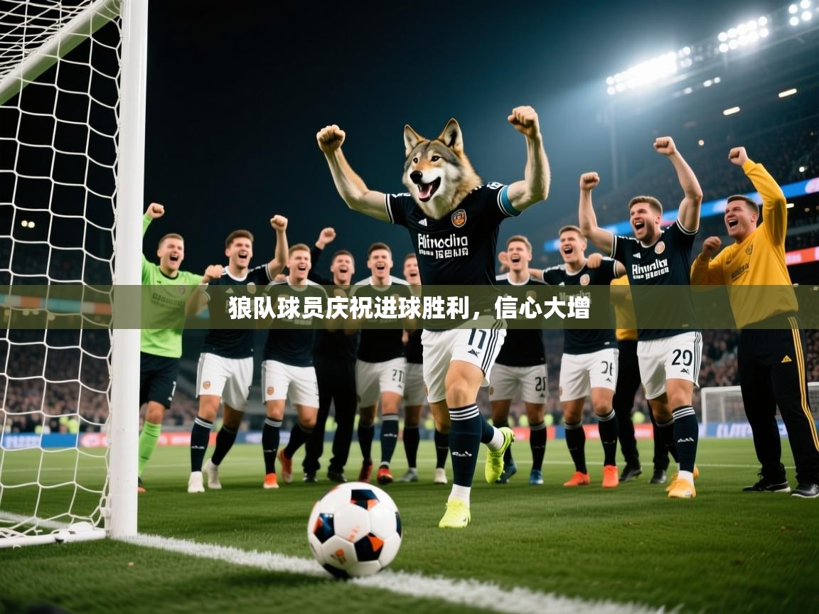 狼队球员庆祝进球胜利，信心大增
